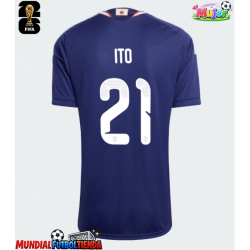 Camiseta Japón Hiroki Ito #21 Primera Equipación Replica Mundial 2026 para mujer mangas cortas